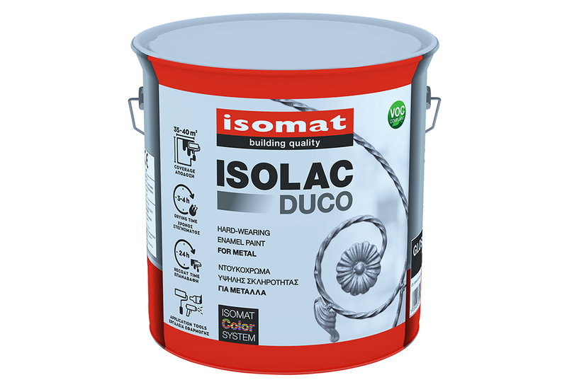 Βερνικόχρωμα Isomat Isolac-Duco Βάση P 2.25lt Γυαλιστερό