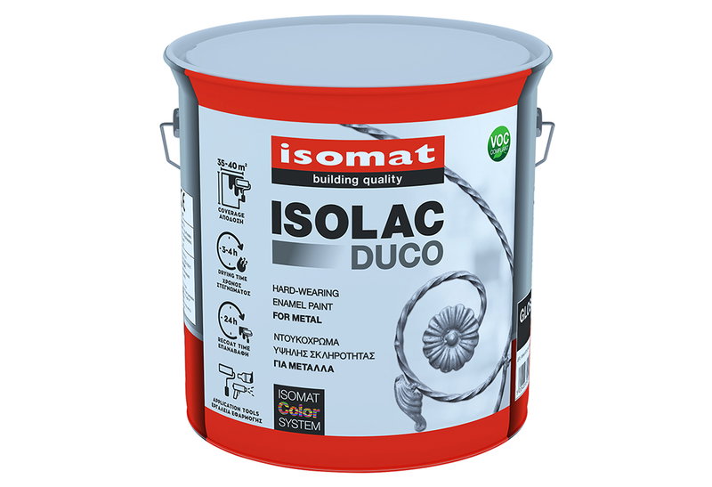 Βερνικόχρωμα Isomat Isolac-Duco Βάση TR 2.1lt Γυαλιστερό