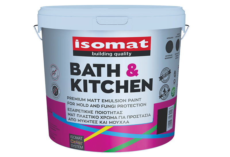 Χρώμα Πλαστικό Isomat Bath&Kitchen Βάση P 10lt