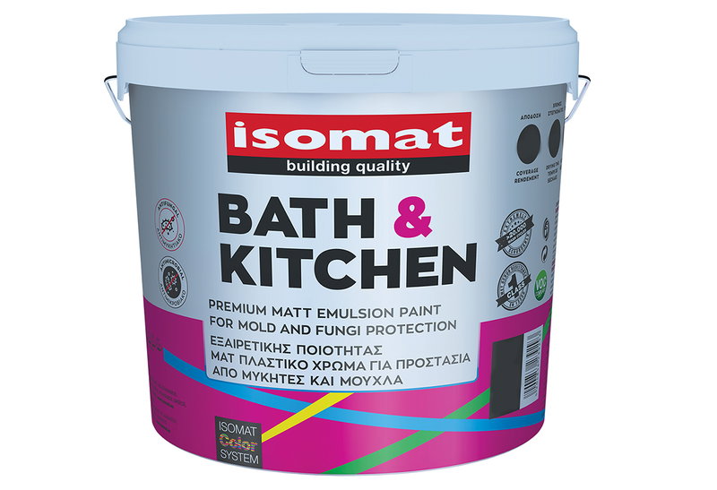 Χρώμα Πλαστικό Isomat Bath&Kitchen Βάση D 9.7lt