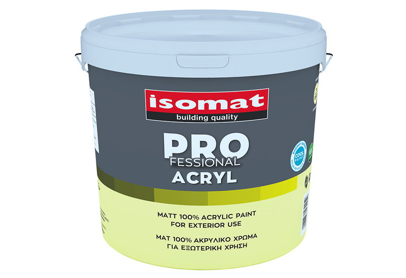 Χρώμα Ακρυλικό Isomat Pro Acryl Βάση D 2.9lt