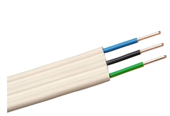 Καλώδιο Ρεύματος Πλακέ Λευκό Wairel NYΙFY-R 3x1.5mm² με το Μέτρο