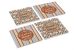 Σουβέρ Secret De Gourmet Vintage Φ10cm 4τμχ