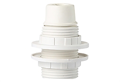 Ντουί Eurolamp Ροδέλας Βακελίτης E14 Λευκό