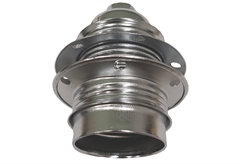 Ντουί Eurolamp Μεταλλικό 2 Δαχτυλίδια Νίκελ E27