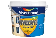 Χρώμα Ακρυλικό Vivechrom Vivecryl Elastic Eco Λευκό 10lt