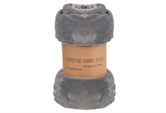 Κουβέρτα Flannel Μονή Zakartex 220x150cm Γκρι