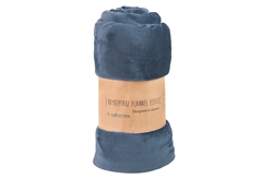 Κουβέρτα Flannel Διπλή Zakartex 220x200cm Moonlight Blue