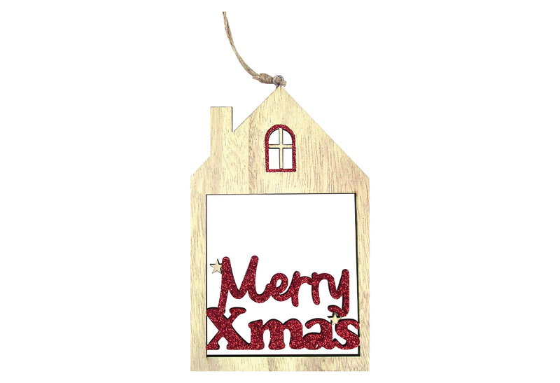 Χριστουγεννιάτικο Στολίδι Merry Christmas 9x15cm
