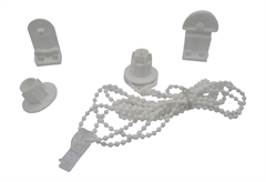 Μηχανισμός Ρολών Central Home Φ25mm με Πλαστική Αλυσίδα Λευκό