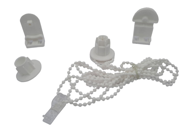 Μηχανισμός Ρολών Central Home Φ25mm με Πλαστική Αλυσίδα Λευκό