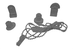 Μηχανισμός Ρολών Central Home Φ25mm με Πλαστική Αλυσίδα Γκρι