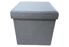 Σκαμπό Apricot Elle με Αποθηκευτικό Χώρο Ανοιχτό Γκρι