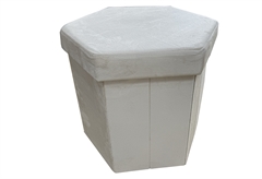 Σκαμπό Apricot Polly με Αποθηκευτικό Χώρο Μπεζ