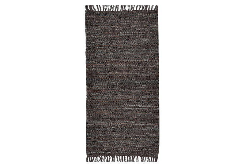 Κιλίμι Δερμάτινο Polcarpet 130x65cm Dark Brown