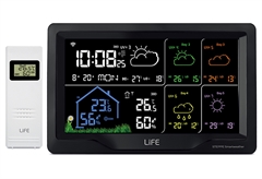 Μετεωρολογικός Σταθμός με Ασύρματο Εξωτερικό Αισθητήρα Life Steppe Smartweather Tuya