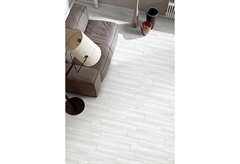 Πλακάκι Δαπέδου Κεραμικό County White 15x60cm Λευκό