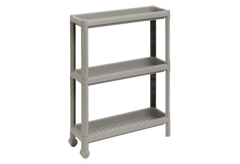 Ραφιέρα-Τρόλεϊ Μπάνιου Dea Home Tina Μ53xΠ17xΥ71cm Γκρι