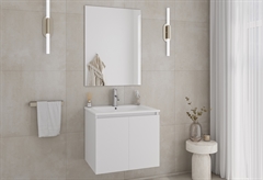 Έπιπλο Μπάνιου με Καθρέπτη Drop Porto 60cm Λευκό