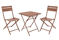 Σετ Κήπου Nattera Breeze Κεραμιδί με 2 Καρέκλες