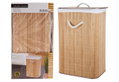 Καλάθι Απλύτων Bamboo Μ40xΠ30xΥ60cm Καφέ/Λευκό
