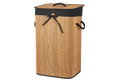 Καλάθι Απλύτων Bamboo Μ40xΠ30xΥ60cm Καφέ/Μαύρο