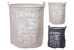 Καλάθι Απλύτων Φ40x50cm σε 2 Αποχρώσεις