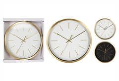 Ρολόι Τοίχου Glam σε 2 Σχέδια Φ25cm