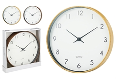 Ρολόι Τοίχου Dan σε 2 Σχέδια Φ25cm