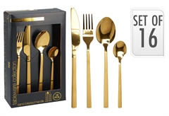 Σετ Μαχαιροπήρουνα Χρυσά 16τμχ