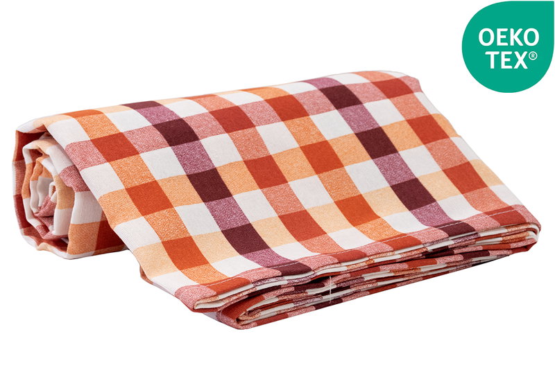 Τραπεζομάντηλο Easy Home Checkered 140x140cm Bordeaux