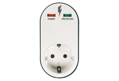 Αντάπτορας Σούκο με Προστασία Υπέρτασης & Προστασία Επαφών Λευκό