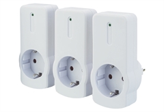 Πρίζα Σούκο με Τηλεχειριστήριο & Προστασία Επαφών 3τμχ