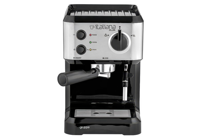 Gruppe Italiana Plus CM4677E-GS Inox Μηχανή Espresso Χειροκίνητη 1050W