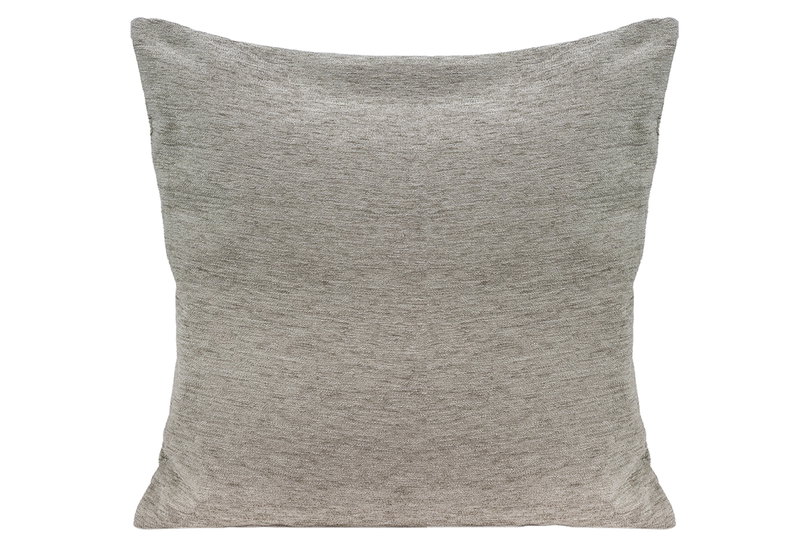 Διακοσμητικό Μαξιλάρι Σενίλ Plain 50x50cm Ασημί
