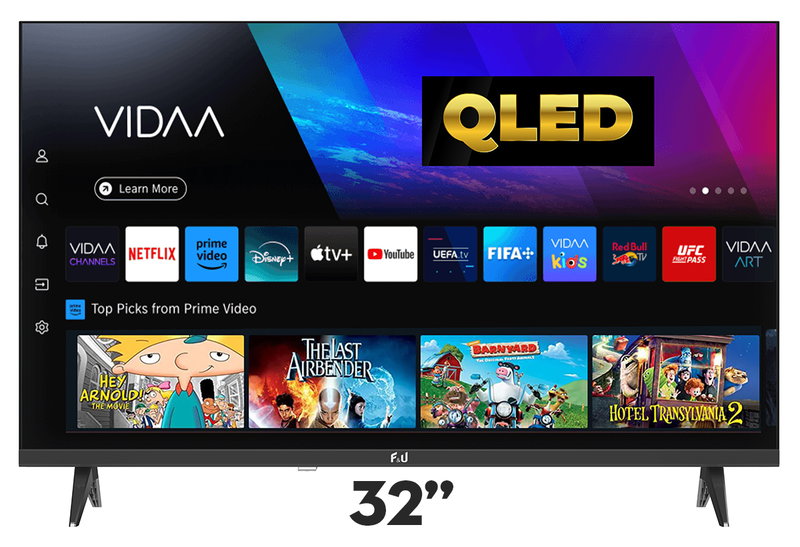 F&U FLV32502QL VIDAA QLED HD Smart Τηλεόραση 32"