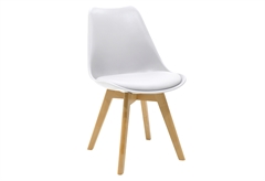 Καρέκλα Nola Μ51xΠ43xΥ75cm Λευκή