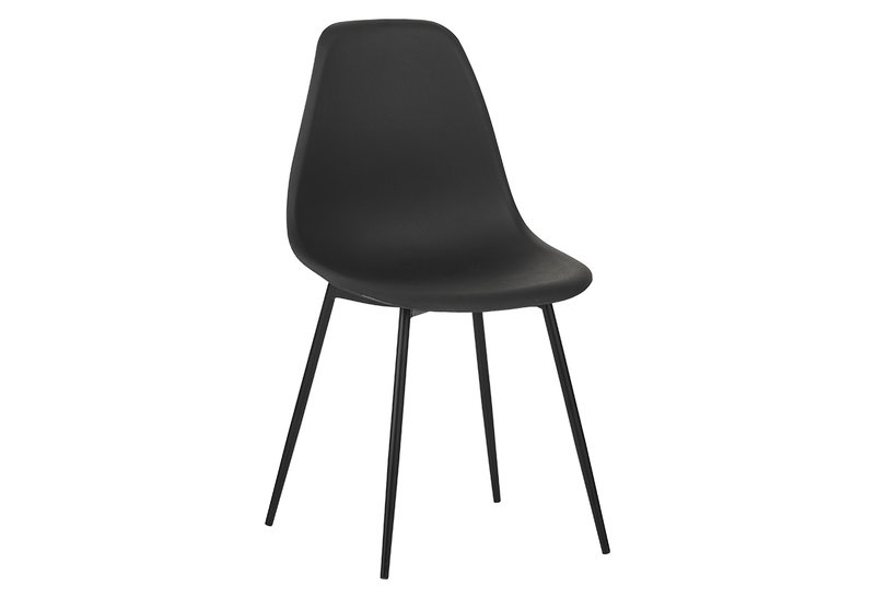 Καρέκλα Sera Μ53xΠ41.5xΥ84.5cm Μαύρη