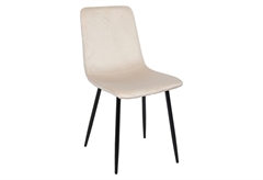 Καρέκλα Velvet Μ53.5xΠ45.5xΥ88.5cm Μπεζ