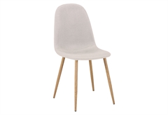 Καρέκλα Comfy Μ52xΠ43.5xΥ89cm Ανοιχτό Γκρι