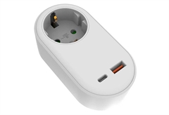 Αντάπτορας Σούκο Eurolamp με 2 USB Λευκό