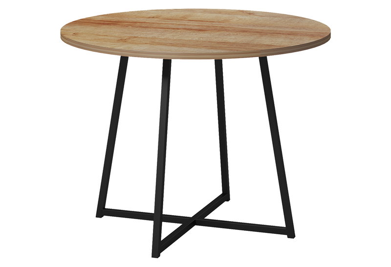 Τραπέζι Milo Φ100x76cm Δρυς