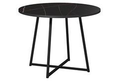 Τραπέζι Milo Φ100x76cm Μαύρο