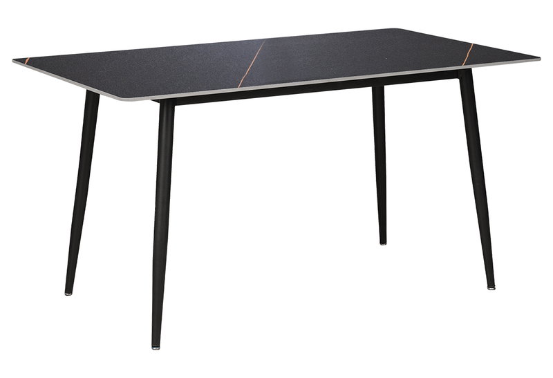 Τραπέζι Stone Μ160xΠ80xΥ75cm Μαύρο