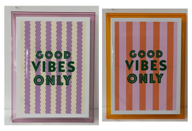 Κάδρο Atmosphera Good Vibes 80x60cm σε 2 Αποχρώσεις