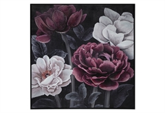 Κάδρο Atmosphera Black Flower 58x58cm