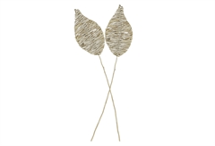 Αποξηραμένο Λουλούδι Eglo Living Ignace Ασημί 70cm