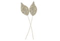 Αποξηραμένο Λουλούδι Eglo Living Ignace Ασημί 70cm