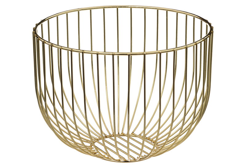 Φρουτιέρα Secret De Gourmet Φ22x16.8cm Χρυσή