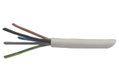 Καλώδιο Ρεύματος Εύκαμπτο Λευκό Eurolamp H05VV-F 4x2.5mm² με το Μέτρο